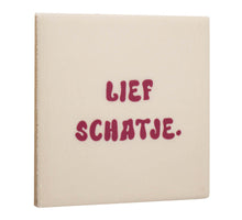 Tegeltje lief schatje