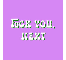 Tegeltje fuck you next