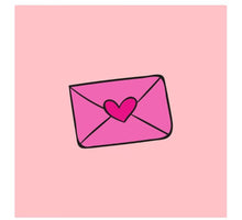 Tegeltje envelop hart