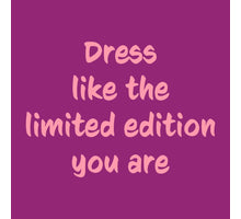 Tegeltje dress like the limited edition