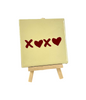 Tegeltje XOXO (hartje) 10,5x10,5x0,5cm