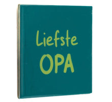 Tegeltje liefste opa 10,5x10,5x0,5cm