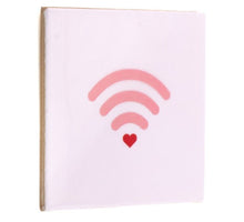 Tegeltje wifi heart 10,5x10,5x0,5cm