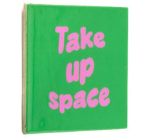 Tegeltje take up space 10,5x10,5x0,5cm