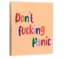 Tegeltje don't panic 10,5x10,5x0,5cm
