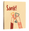 Tegeltje santé 10,5x10,5x0,5cm