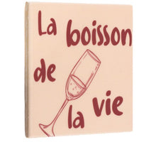 Tegeltje la boisson de la vie 10,5x10,5x0,5cm