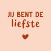 Tegeltje jij bent de liefste 10,5x10,5x0,5cm