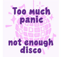 Tegeltje not enough disco 10,5x10,5x0,5cm
