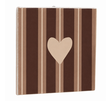 Tile heart beige 10.5x10.5x0.5cm
