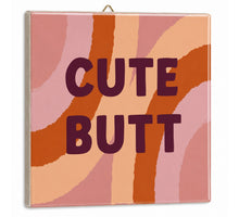 Tile cute butt 10.5x10.5x0.5cm