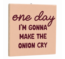 Tile one day onions 10.5x10.5x0.5cm