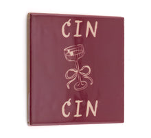 Tegeltje cin cin - keramiek 10,5x10,5x0,5cm