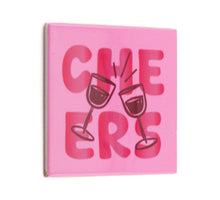 Tegeltje cheers - keramiek 10,5x10,5x0,5cm