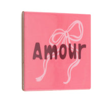 Tegeltje amour - keramiek 10,5x10,5x0,5cm