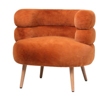 Fauteuil Margot oranje 76x75x70,5cm