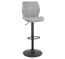 Barstoel Coco in stof teddy grijs 58x46x43cm