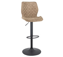Barstoel Coco in stof teddy taupe 58x46x43cm