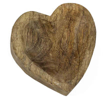 Houten schaaltje hart 10,5x10x2,5cm