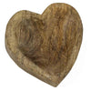 Wooden bowl heart 10.5x10x2.5cm
